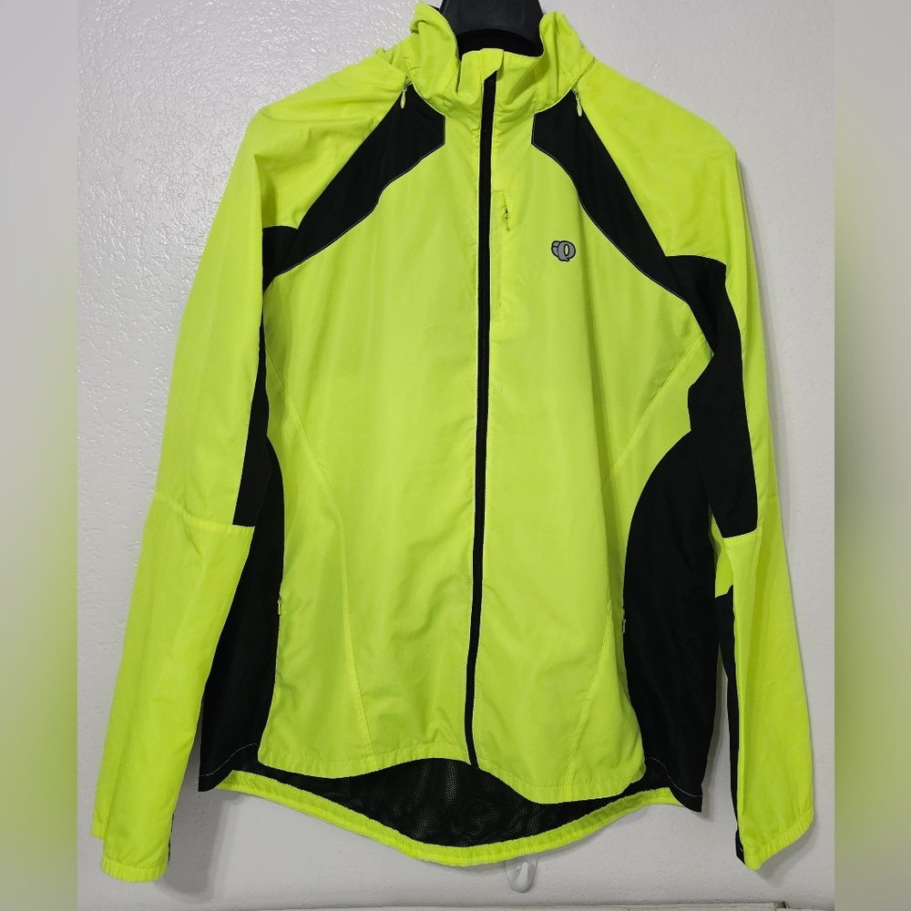 Pearl Izumi Neon Cycling Windbreaker Jacket XXL High-Vis Gorpcore Y2K